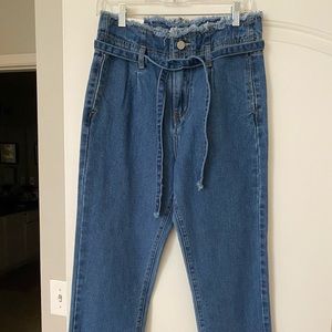 High waisted jeans